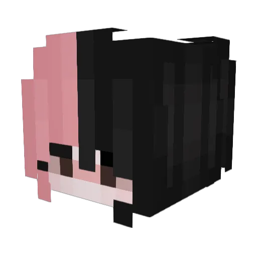 fiakosu_ Minecraft avatar head, 3D render