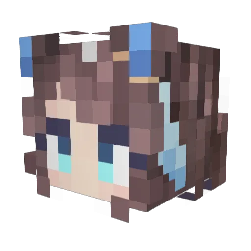 fibx Minecraft avatar head, 3D render