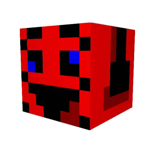 ficko88 Minecraft avatar head, 3D render