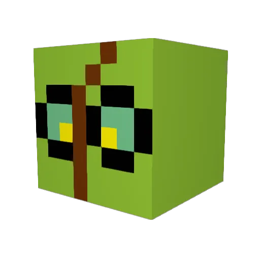 fiddy0109 Minecraft avatar head, 3D render