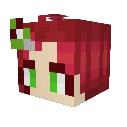 fiddymango Minecraft avatar head, 3D render