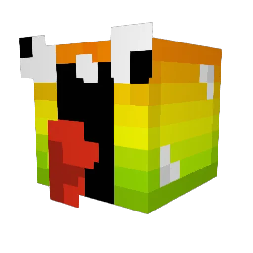 fideelius Minecraft avatar head, 3D render