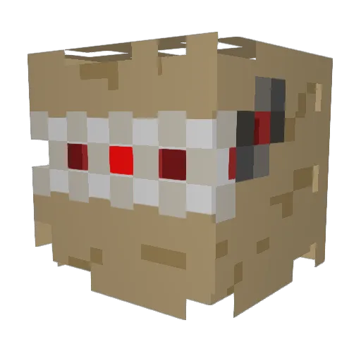 fidle_lab Minecraft avatar head, 3D render