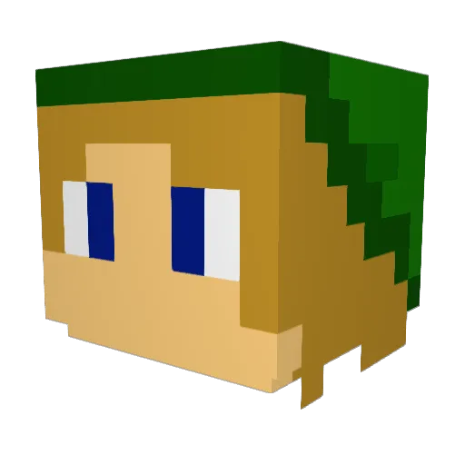 fiend01 Minecraft avatar head, 3D render