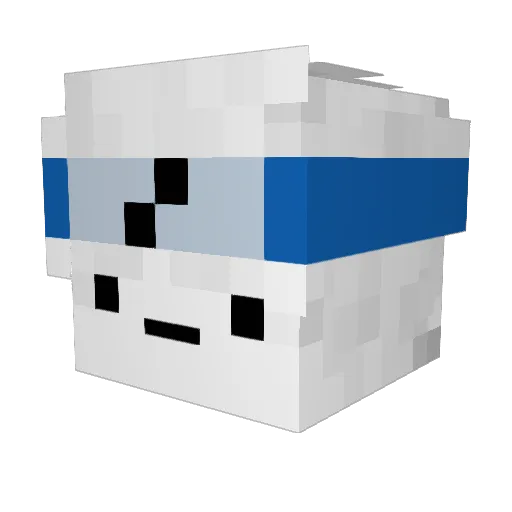 fierce72 Minecraft avatar head, 3D render