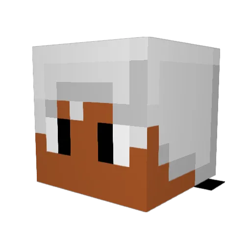 fierceviolinist Minecraft avatar head, 3D render
