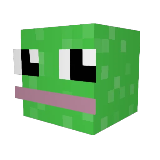 fiery_concrete Minecraft avatar head, 3D render