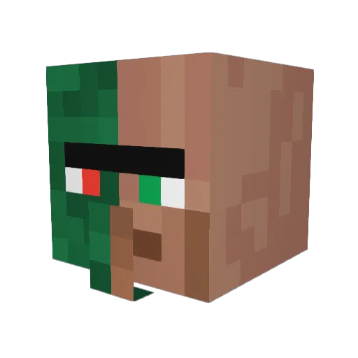 fieseEnte Minecraft avatar head, 3D render