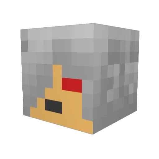 fif5050 Minecraft avatar head, 3D render