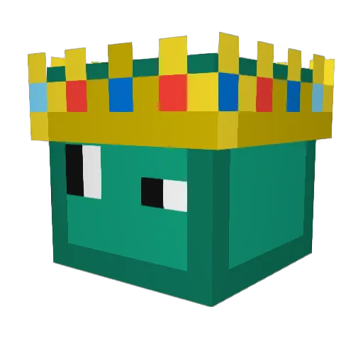 fifafafy Minecraft avatar head, 3D render