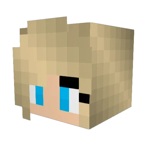 fiffi002 Minecraft avatar head, 3D render