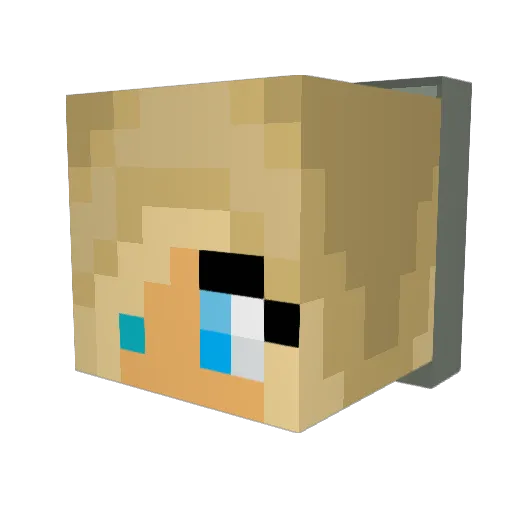 fiffisebbe Minecraft avatar head, 3D render
