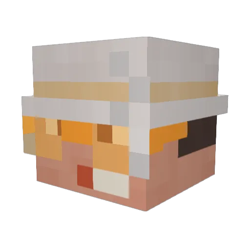 fifkuks Minecraft avatar head, 3D render