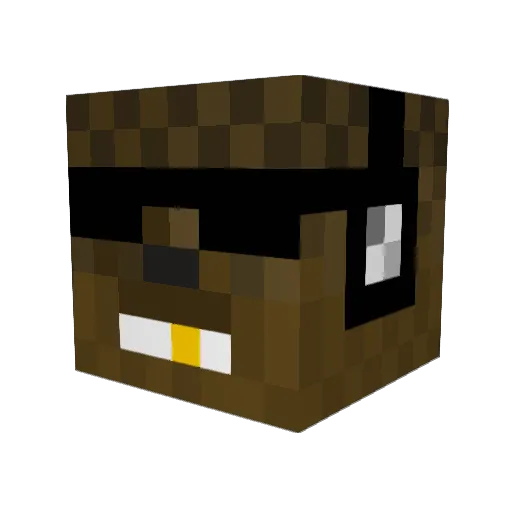 fifnicke Minecraft avatar head, 3D render