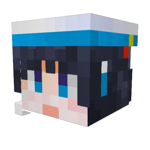 fifth_light Minecraft avatar head, 3D render
