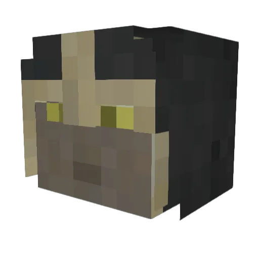 fifty_lei Minecraft avatar head, 3D render