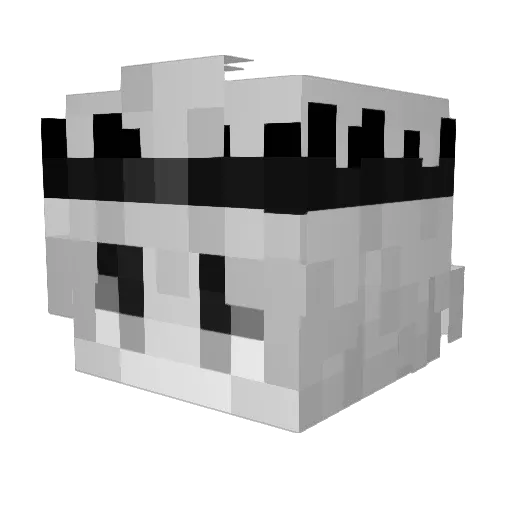 fiftystates Minecraft avatar head, 3D render