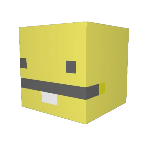 figaurora Minecraft avatar head, 3D render