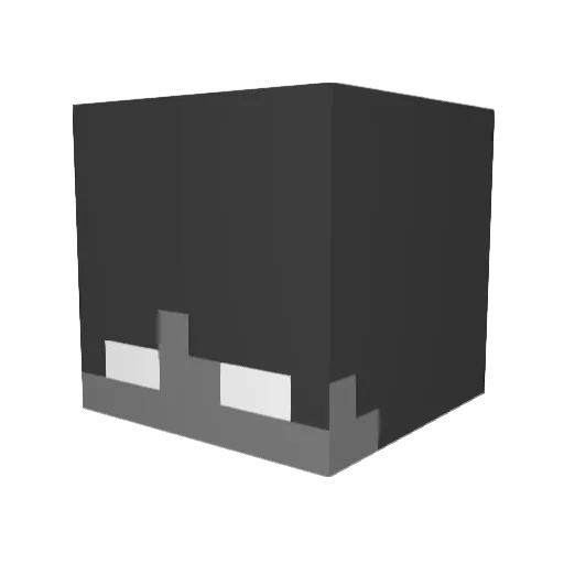 figglybrend Minecraft avatar head, 3D render