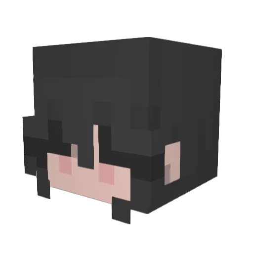 figgyyy Minecraft avatar head, 3D render