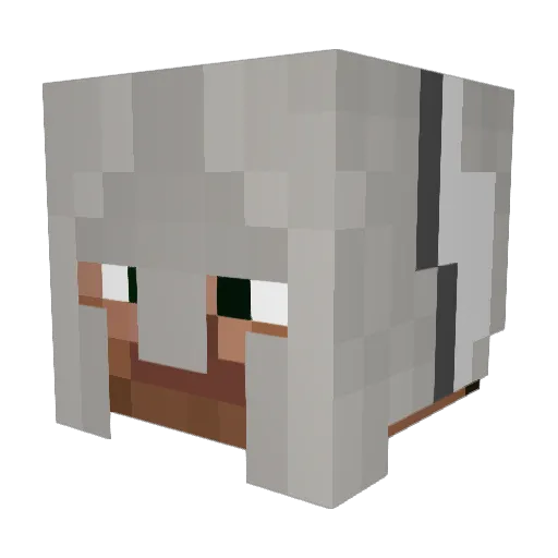 fightbreak Minecraft avatar head, 3D render
