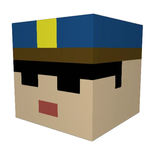 fighter2810 Minecraft avatar head, 3D render