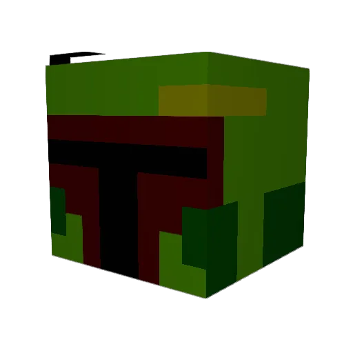 fightman1 Minecraft avatar head, 3D render