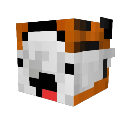 figiziels Minecraft avatar head, 3D render