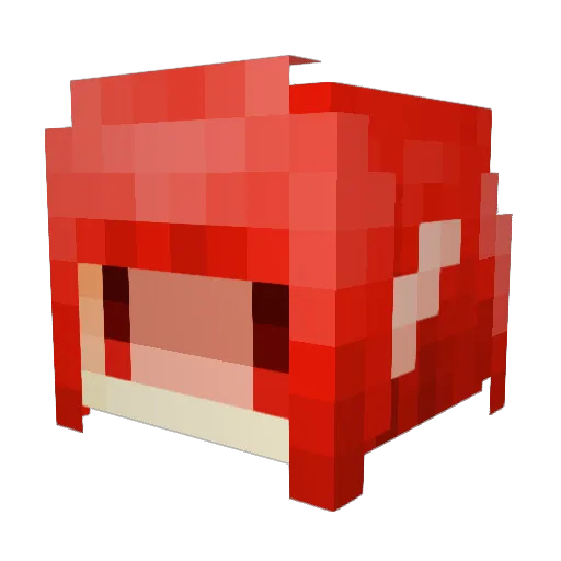 figs0 Minecraft avatar head, 3D render