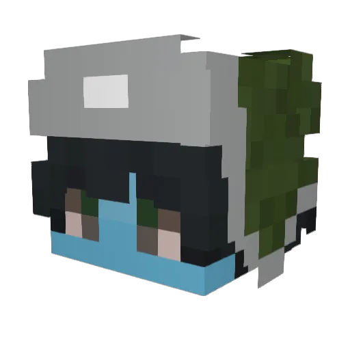 fihaell796 Minecraft avatar head, 3D render