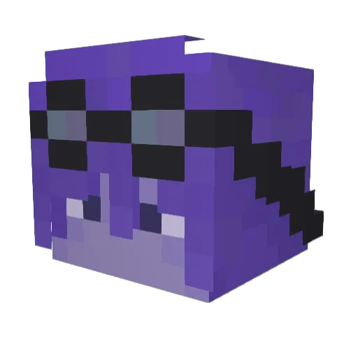 fiharmy Minecraft avatar head, 3D render