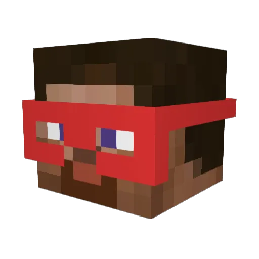 fihboy242 Minecraft avatar head, 3D render
