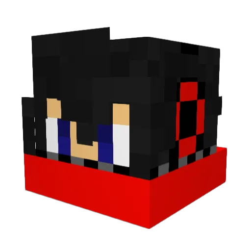 fihuvi Minecraft avatar head, 3D render