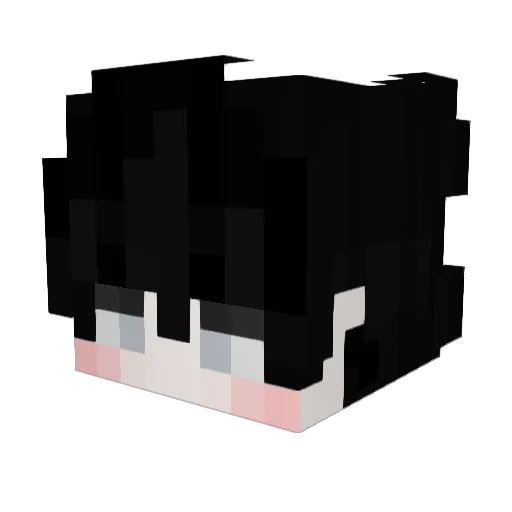 fiitooo Minecraft avatar head, 3D render