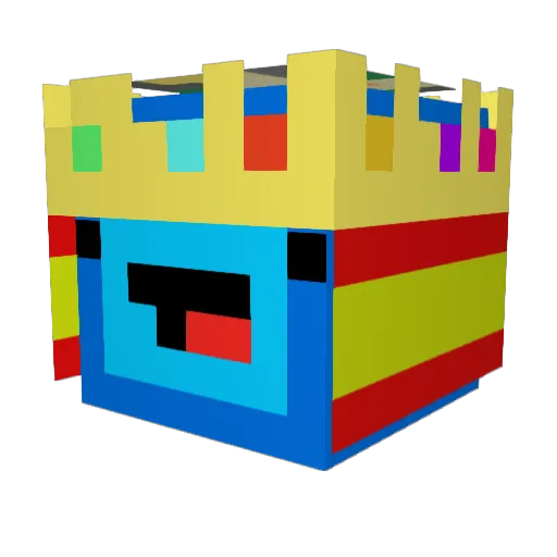 fiixrt Minecraft avatar head, 3D render