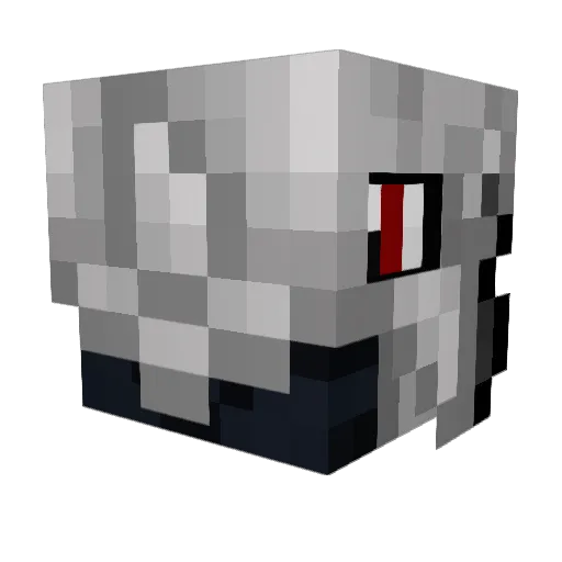 fijidisu Minecraft avatar head, 3D render