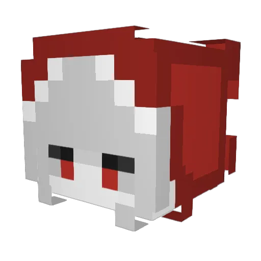 fikircini Minecraft avatar head, 3D render