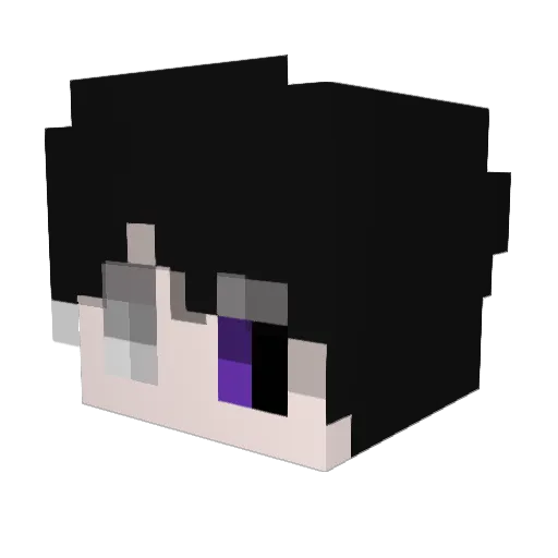 filaosn Minecraft avatar head, 3D render