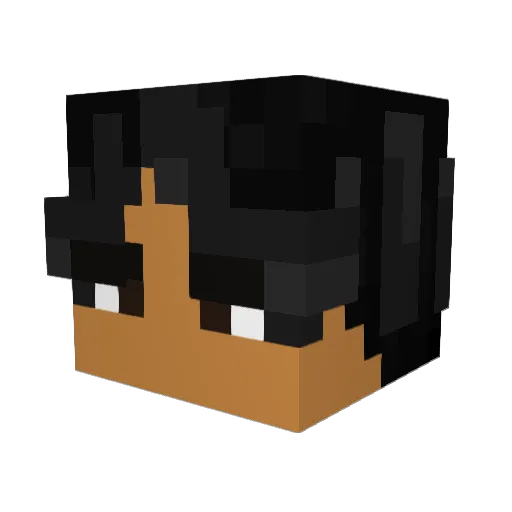 filcath Minecraft avatar head, 3D render