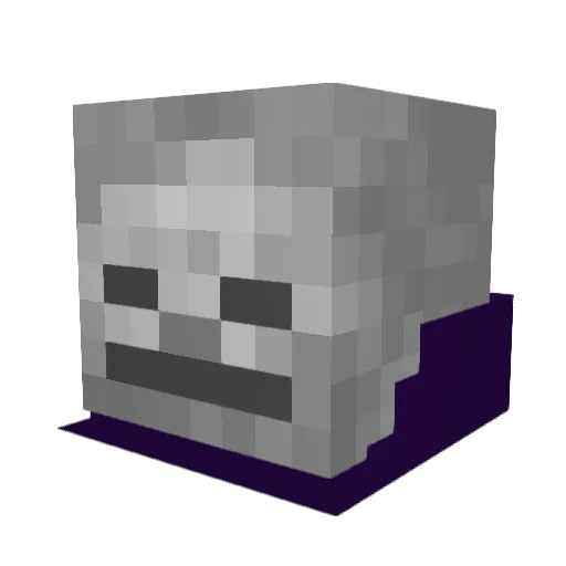 filceb Minecraft avatar head, 3D render
