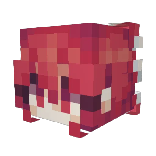 fileshredder Minecraft avatar head, 3D render