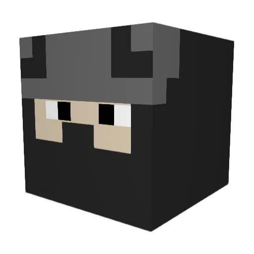 filethirteen Minecraft avatar head, 3D render