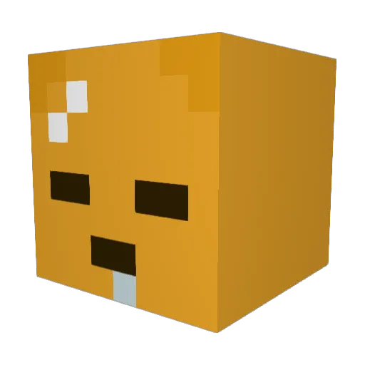 filetypetiff Minecraft avatar head, 3D render