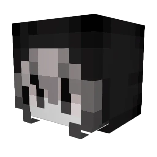 filhinho Minecraft avatar head, 3D render