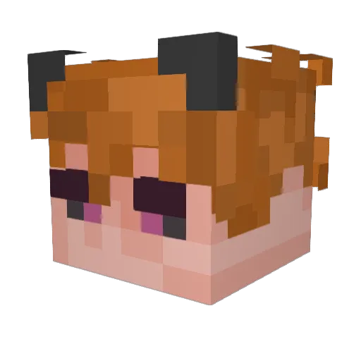 filiopsd Minecraft avatar head, 3D render