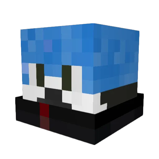 filip_grs Minecraft avatar head, 3D render