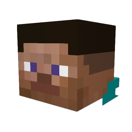 filipczu Minecraft avatar head, 3D render