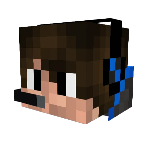 filiphockey Minecraft avatar head, 3D render