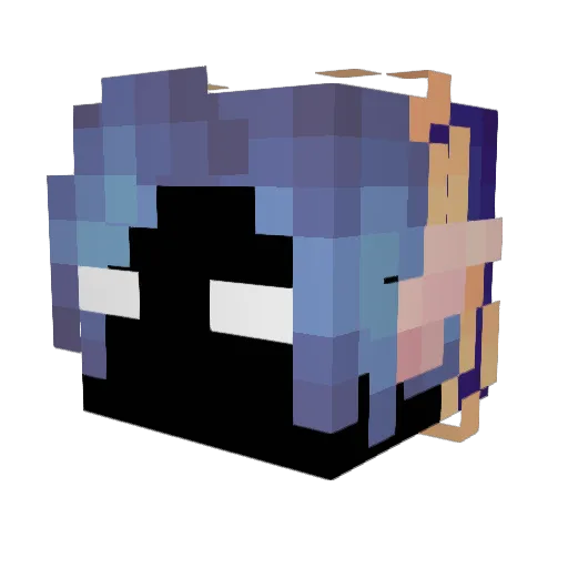 filipp11 Minecraft avatar head, 3D render