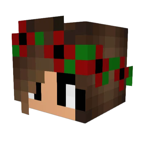 filipparemne Minecraft avatar head, 3D render
